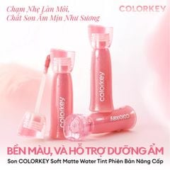 Son Kem Lì Siêu Mịn Môi Colorkey Soft Matte Water Tint Phiên bản mới