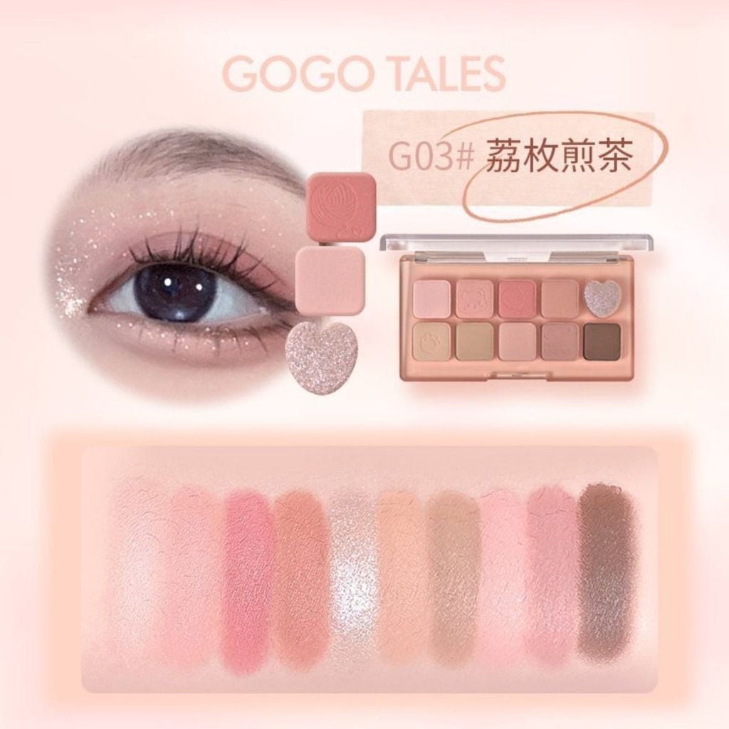 Bảng Phấn Mắt 10 Ô Gogo Tales Sweet Misty Eyeshadow Palette