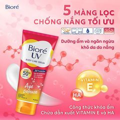 Serum Chống Nắng Dưỡng Thể – Dưỡng Ẩm Bioré Anti Pollution Body Care Serum Extra Moist