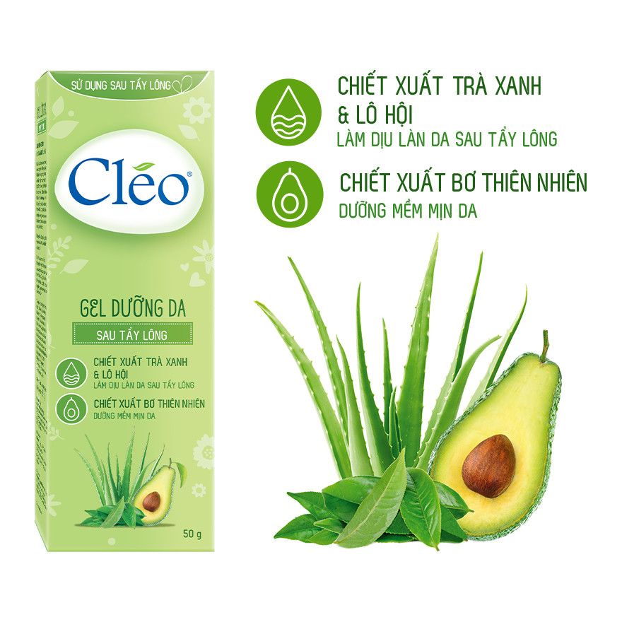 Gel Dưỡng Da Sau Tẩy Lông Cléo Dưỡng Ẩm Và Dịu Da 50g