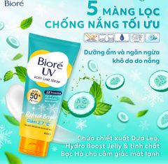Serum Chống Nắng Dưỡng Thể Kháng Bụi Mát Lạnh Biore UV SPF 50+/PA+++