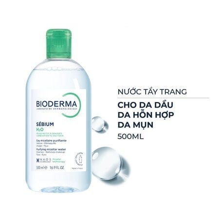 Nước Tẩy Trang Bioderma Nước Sébium H2O 500ml,250ml,100ml