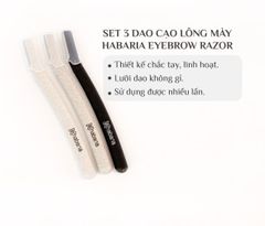 Set 3 Dao Cạo Lông Mày Habaria Eyebrow Razor