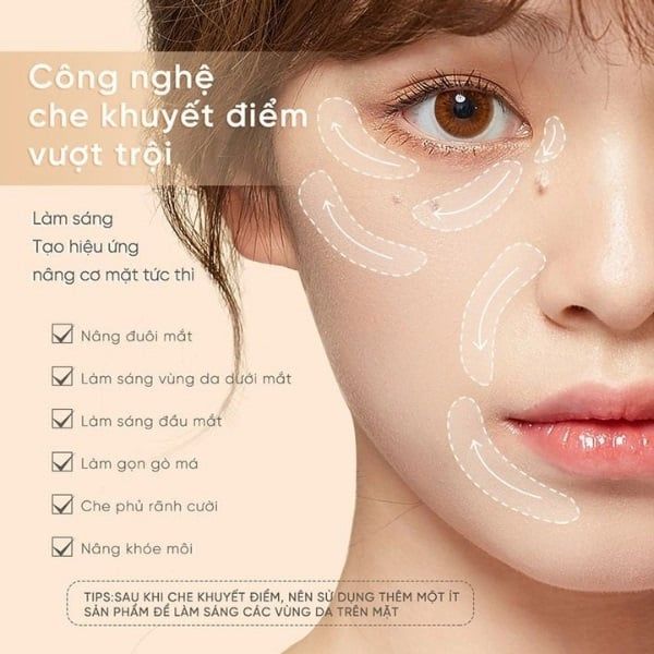 Bảng Che Khyết Điểm Judydoll Moisturizing 3-Color Concealer Palette 3 Màu 2.7g