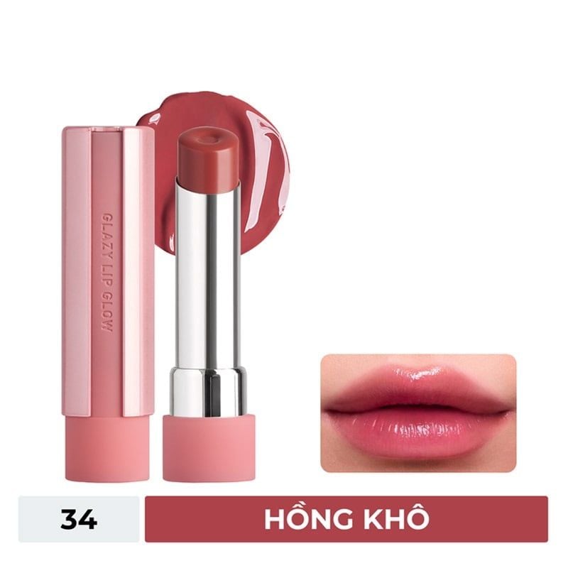 Son Bóng 3CE Dưỡng Ẩm Glazy Lip Glow 5g