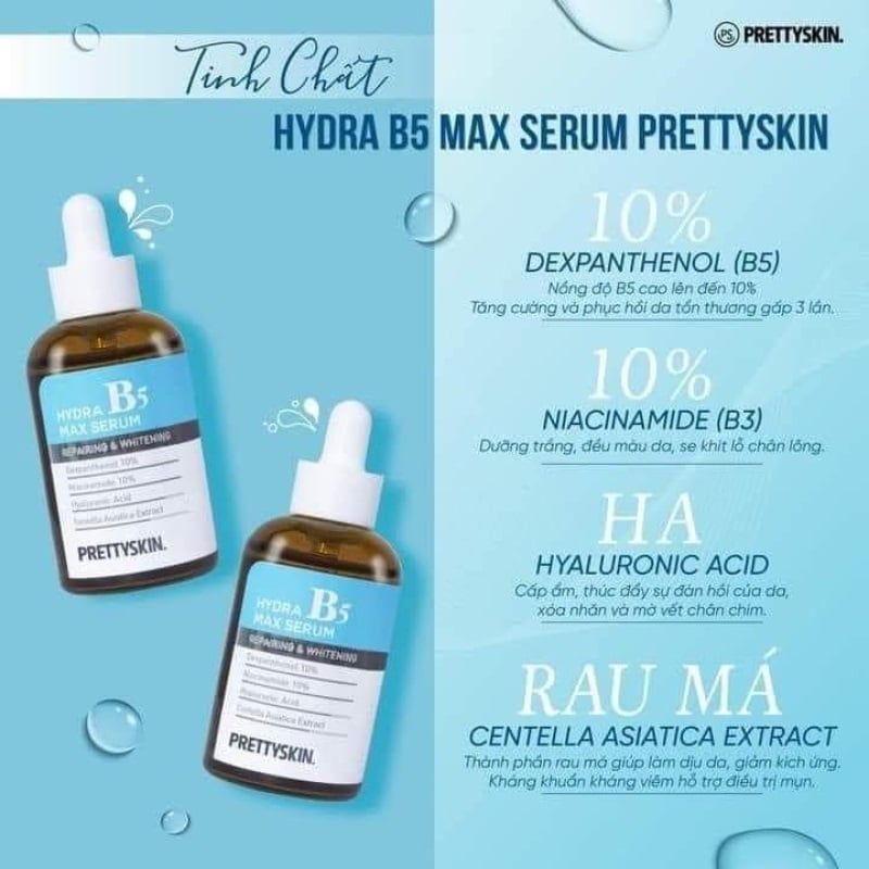 Serum phục hồi Prettyskin hydra B5 50ml