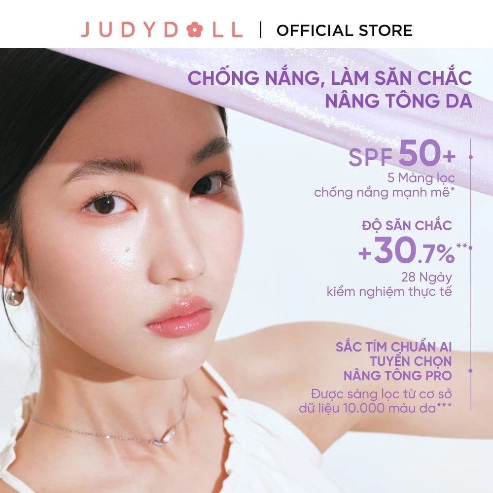 Kem Lót Judydoll UV Defense Tone Up Cream Primer SPF 50+ PA+++ Triệt Sắc Nâng Tông
