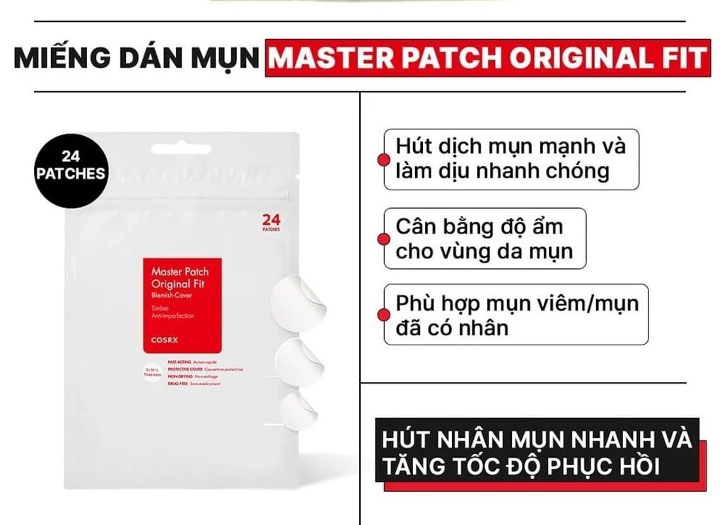 Miếng dán mụn COSRX Master Patch Original Fit 24 patches