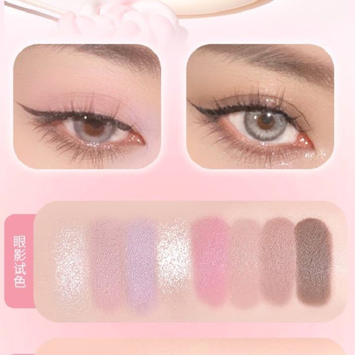 Bảng Phấn Mắt Má 12 Ô Gogo Tales Pink Mist Shoft Focus