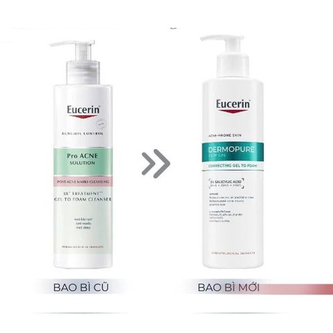 Gel Rửa Mặt Eucerin Dermopure Clinical Correcting Gel To Foam Cho Da Mụn