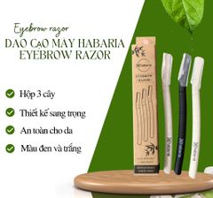 Set 3 Dao Cạo Lông Mày Habaria Eyebrow Razor