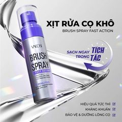 Xịt rửa cọ khô Vacosi Brush Spray Fasst Action RC05 60ml