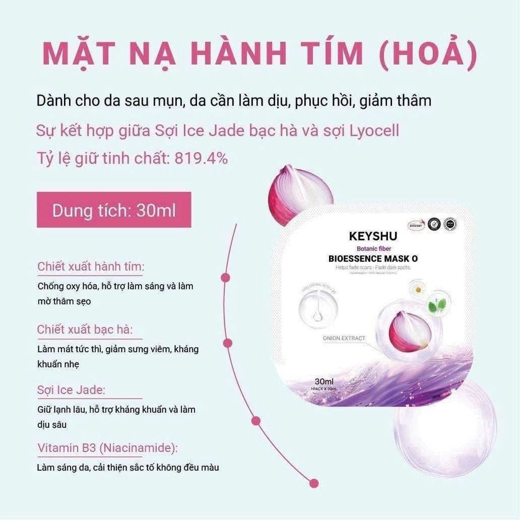 Mặt nạ keyshu Bioessence Mask