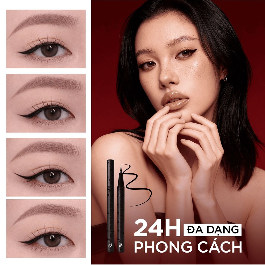 Kẻ mắt nước lâu trôi Vacosi Waterproof Eyeliner 24h VM29