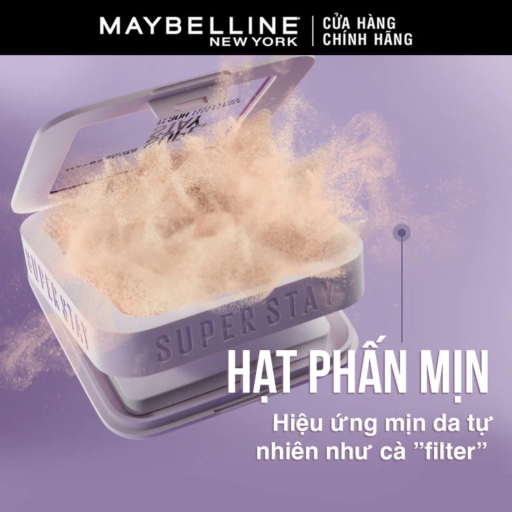 Phấn Phủ Nền Linh Hoạt Maybelline Che Phủ Mịn, Lâu Trôi, Kiềm Dầu Super Stay Up To 30H Flex Powder Foundation 9g