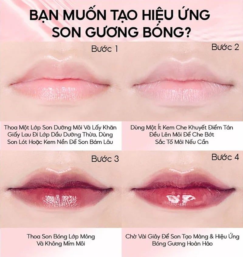 Son Tint Gương Bóng Colorkey Bền Màu, Căng Bóng Airy Lip Mirror Series 2.5g
