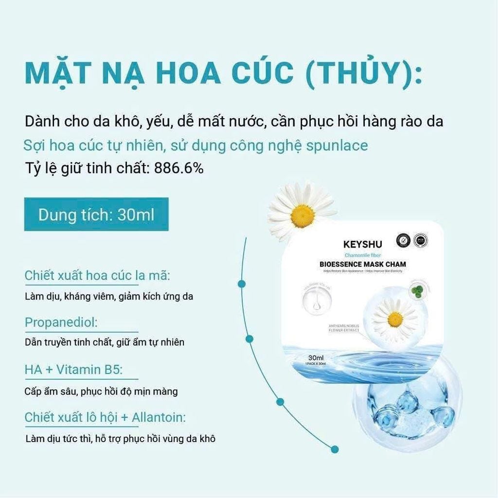 Mặt nạ keyshu Bioessence Mask