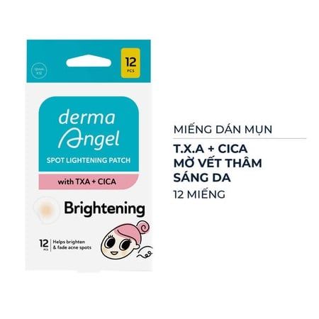Miếng Dán Mụn Derma Angel Mờ Thâm Sáng Da 12 Miếng Spot Lightening Patch