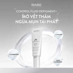 Kem dưỡng sáng da, mờ thâm nám Babe Depigment+ Control Fluid Cream 40ml