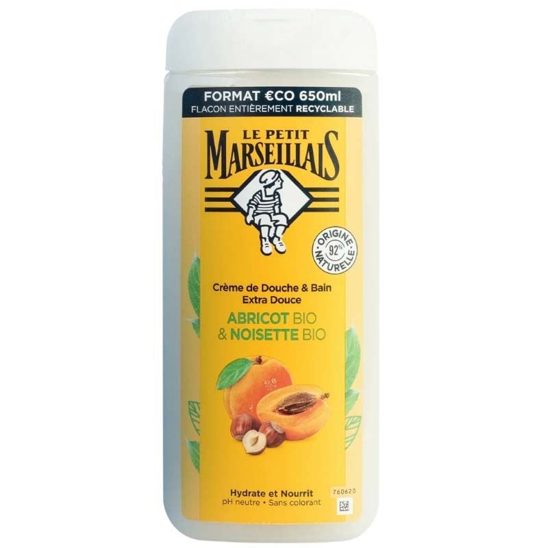 Sữa Tắm Thiên Nhiên Dạng Kem Le Petit Marseillais Gel 92% 650ml