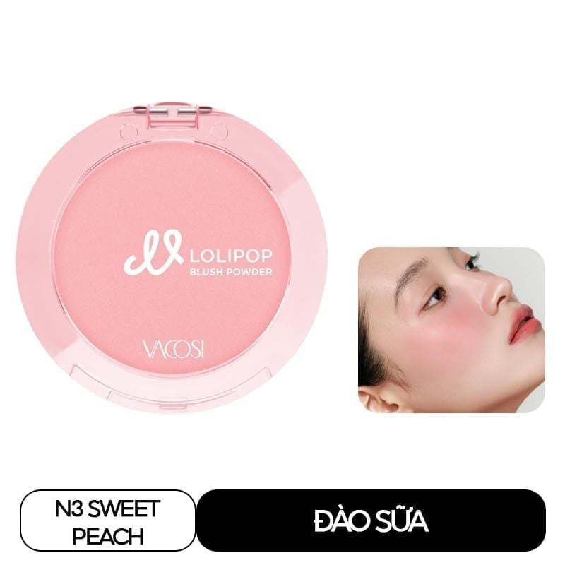 Phấn Má Hồng Vacosi Lolipop All Day Blush 5.6g