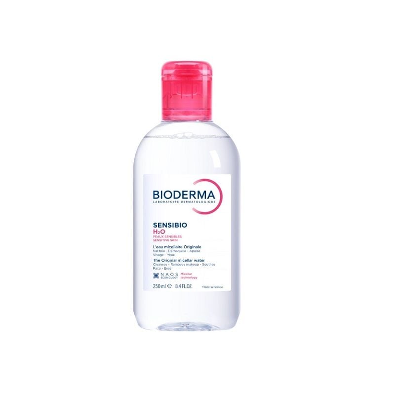 Nước tẩy trang Bioderma sensibio H2O nắp hồng cho da thường, da khô (100ml-250ml-500ml)