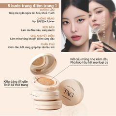 Phấn Nước Căng Bóng Chống Nắng TAG Dewy Skin Cushion SPF50+ PA+++