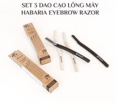 Set 3 Dao Cạo Lông Mày Habaria Eyebrow Razor