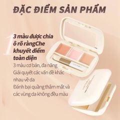 Bảng Che Khyết Điểm Judydoll Moisturizing 3-Color Concealer Palette 3 Màu 2.7g