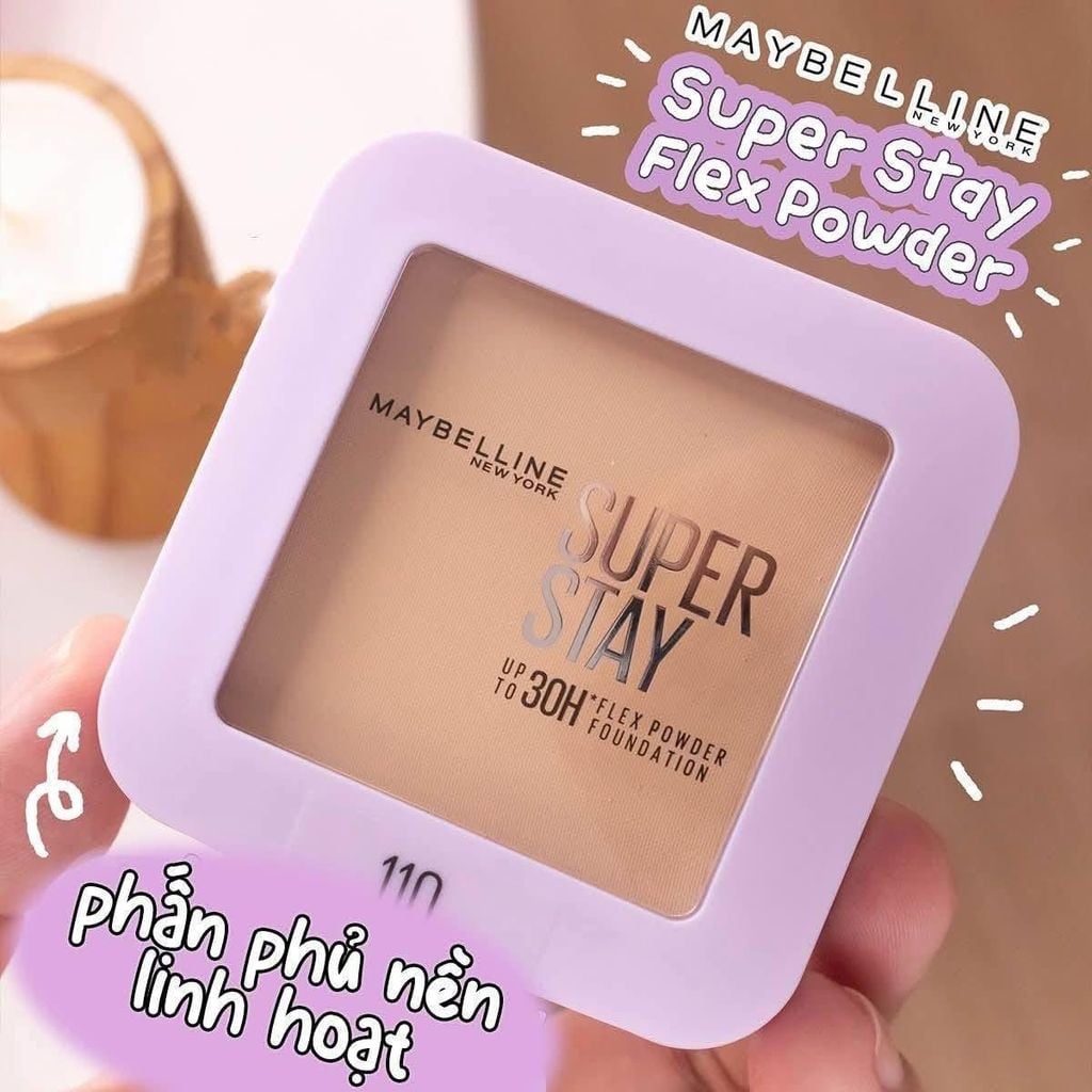 Phấn Phủ Nền Linh Hoạt Maybelline Che Phủ Mịn, Lâu Trôi, Kiềm Dầu Super Stay Up To 30H Flex Powder Foundation 9g