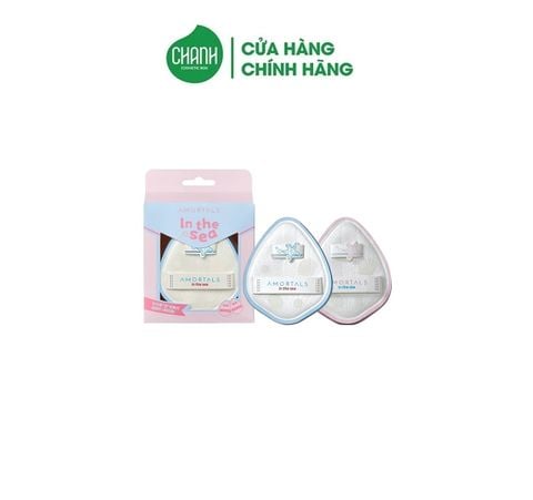 Bông Rửa Mặt Amortals Ocean 3.0 – Mút Tẩy Trang & Rửa Mặt PU Mềm Mịn, Tạo Bọt Nhanh, Thiết Kế Quai Đôi Chống Trượt