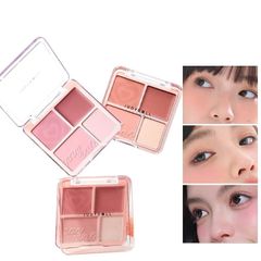 Bảng Phấn Má Hồng, Bắt Sáng 4 Ô Tông Lì Đa Năng Judydoll Blush&Highlight Palette