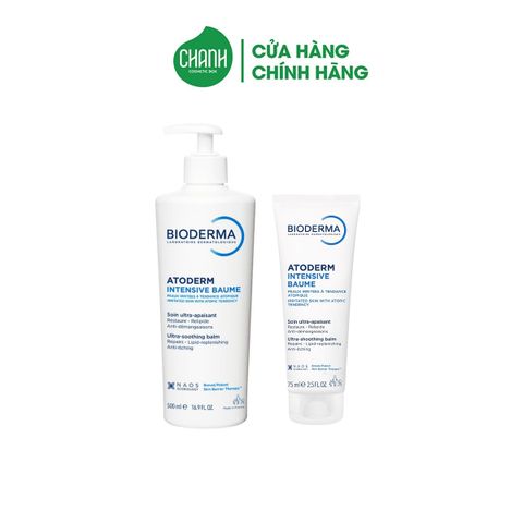 Kem dưỡng ẩm làm dịu, phục hồi cho da khô, dị ứng Bioderma Atoderm Intensive Baume