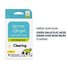 Miếng Dán Mụn Derma Angel Salicylic Acid Ban Ngày 12 Miếng Acne Patch Plus with