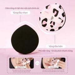 Mút Tán Nền Báo Đốm Guoxiaoniu Leopard Chubby Puff
