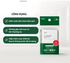 Giấy Thấm Dầu Dr.G Hỗ Trợ Kiểm Soát Dầu Nhờn Dành Cho Da Nhạy Cảm R.E.D Blemish Oil Control Paper