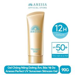 Gel Chống Nắng Chống Trôi, Dưỡng Da Anessa Perfect UV Sunscreen Skincare Gel SPF50+/PA++++ 90g