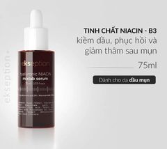 Serum Ekseption Tinh Chất Dưỡng Kiềm Dầu, Hỗ Trợ Sáng Da, Giảm Mụn Hyaluronic Niacin Mixlab Serum 75ml