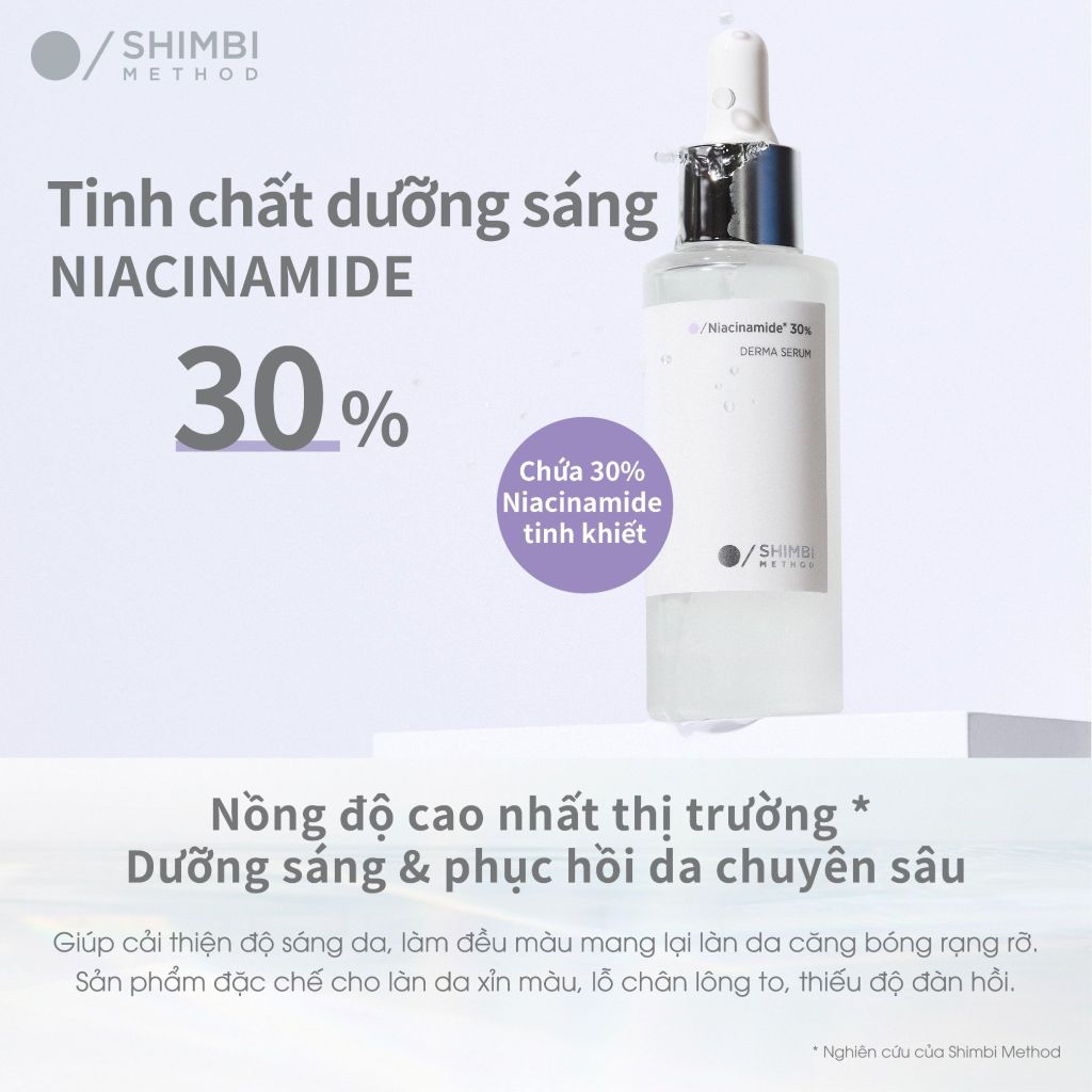 Serum Shimbi Method Dưỡng Sáng, Đều Màu 30ml