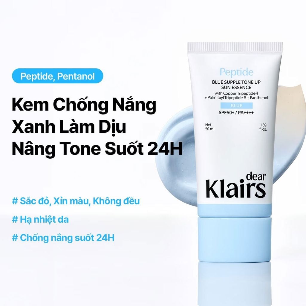 Kem Chống Nắng Dear Klairs TXA Supple Tone Up Sun Essence SPF50+ PA++++ 50ml