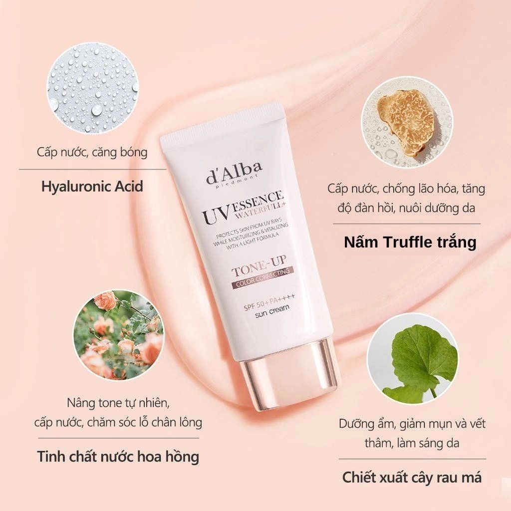 Kem chống nắng d'Alba Waterfull Tone-Up 50ml