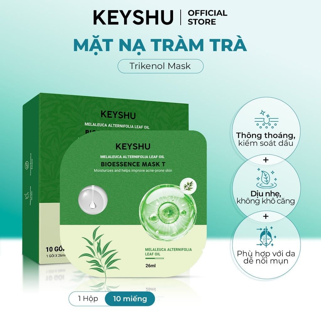 Mặt Nạ  Tràm Trà Keyshu Bioessence Mask T