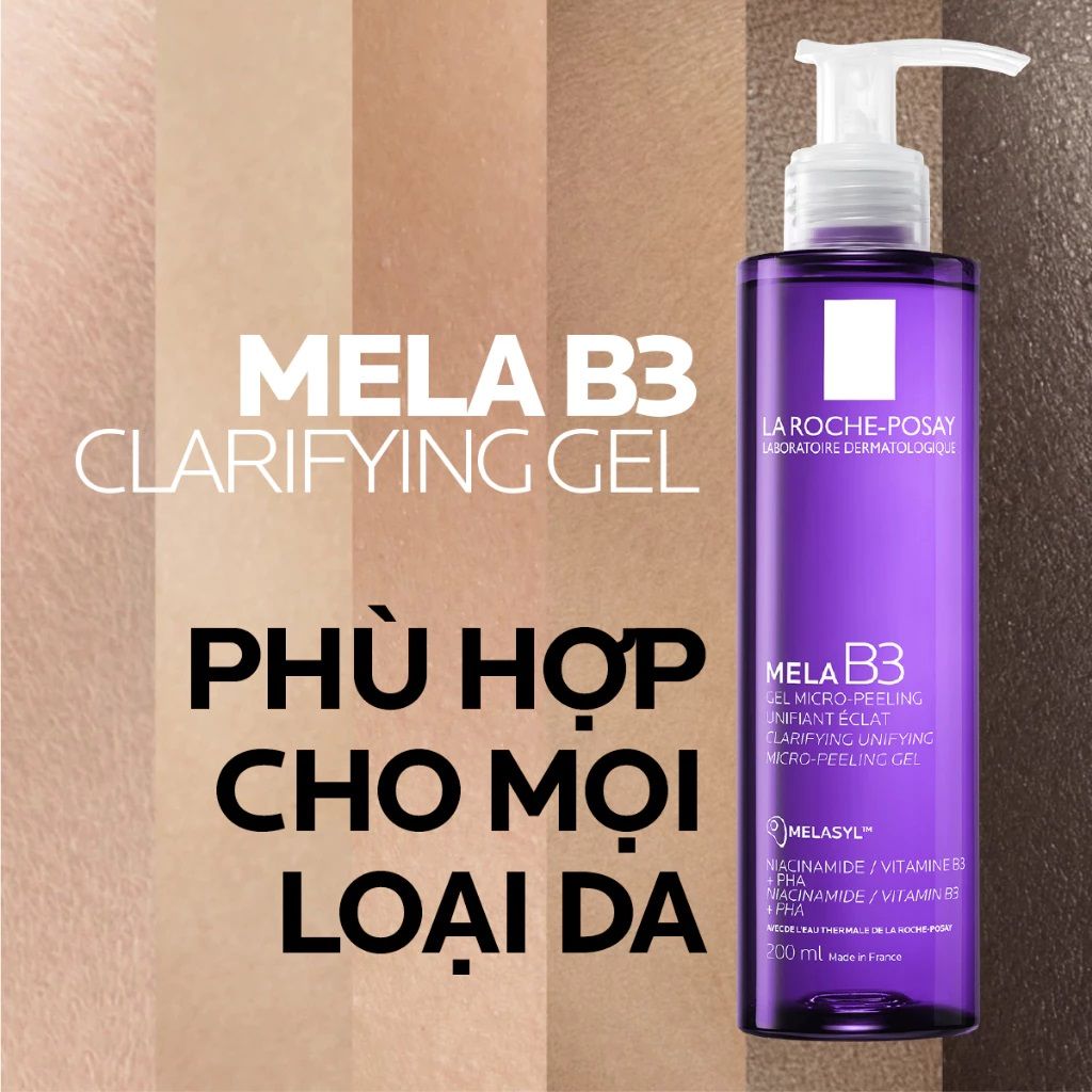 Sữa Rửa Mặt La Roche-Posay Mela B3 Clarifying Micro-Peeling Gel 200ml