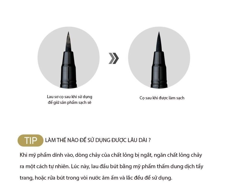 Bút Kẻ Mắt Nước Sắc Nét, Không Trôi Karadium Waterproof Eyeliner Pen