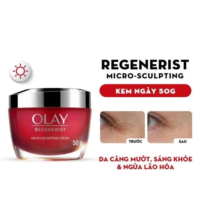 Kem Dưỡng Olay Regenerist Micro-Sculpting Cream  Ngừa Lão Hóa Da 50g