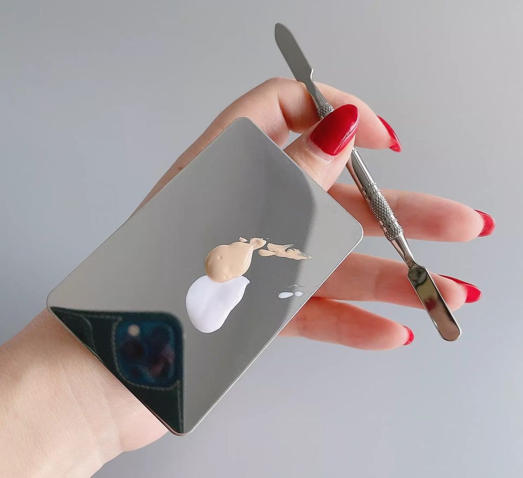 Bộ Khay Tán Nền Guoxiaoniu Large Ring Palette With Stirring Stick Included
