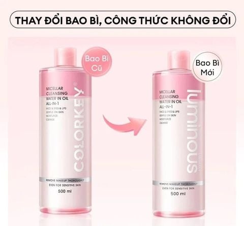 Nước Tẩy Trang 2 Lớp Colorkey Luminous Micellar Cleansing Water In Oil All-In-1