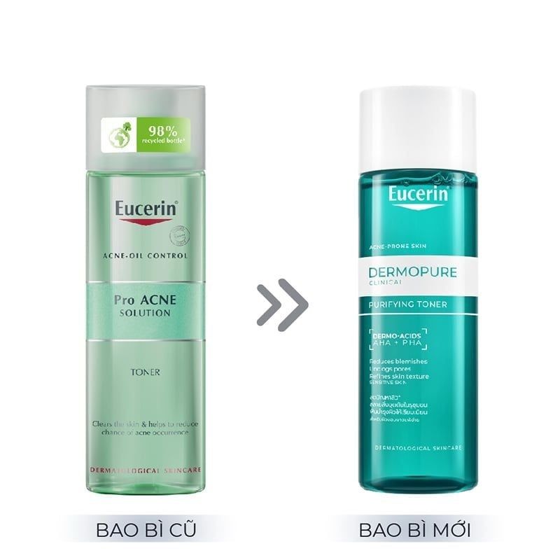 Nước Hoa Hồng Eucerin Dành Cho Da Mụn Eucerin Dermopure Clinical Purifying Toner 200ml