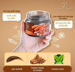 Tẩy Da Chết Toàn Thân Exclusive Cosmetic Quế Hồi Cafe 380g