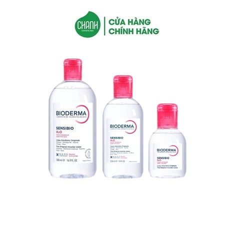 Nước tẩy trang Bioderma sensibio H2O nắp hồng cho da thường, da khô (100ml-250ml-500ml)